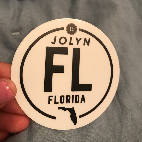 Jolyn Clothing Accessories Jolyn Florida Waterproof Vynl Sticker
